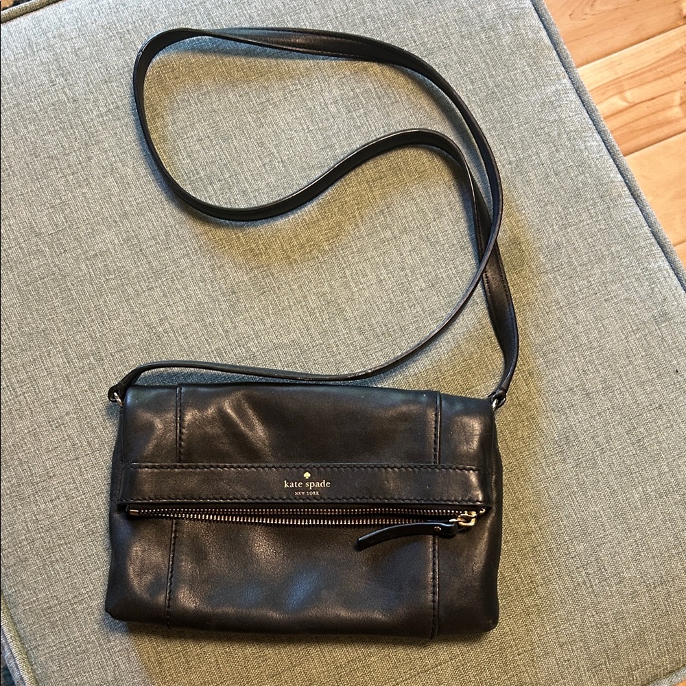 Kate Spade Black Leather Shoulder Bag